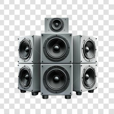 Caixa De Som 3D Png Transparent 