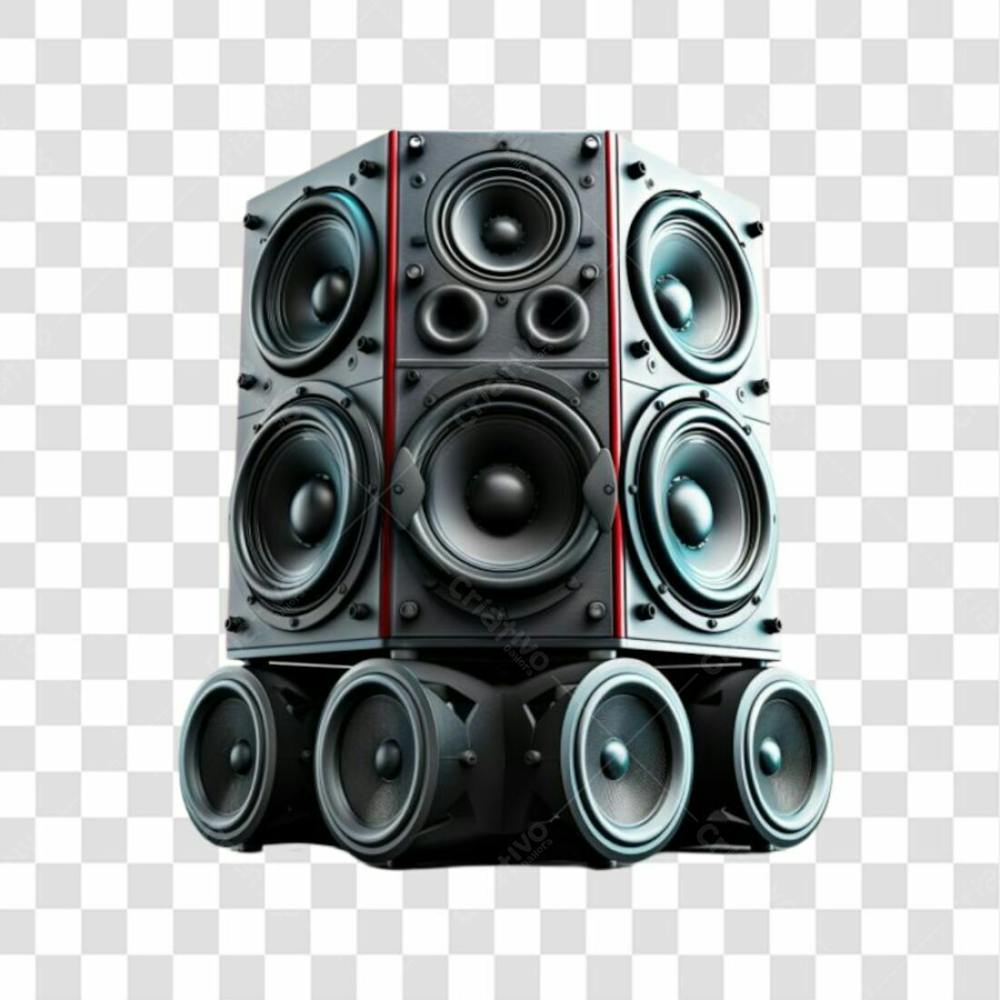 Caixa De Som 3D Png Transparent 