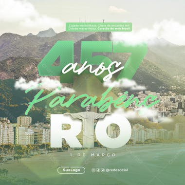 Aniversário rio de janeiro 2024 feed 03