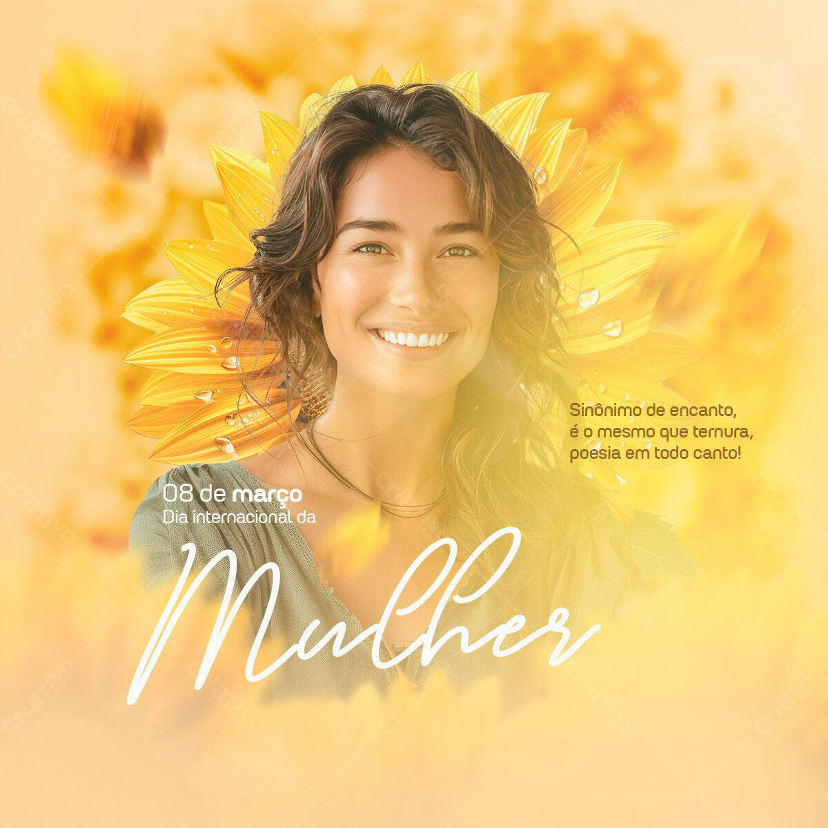 Postagem Dia Internacional da Mulher PSD Editável