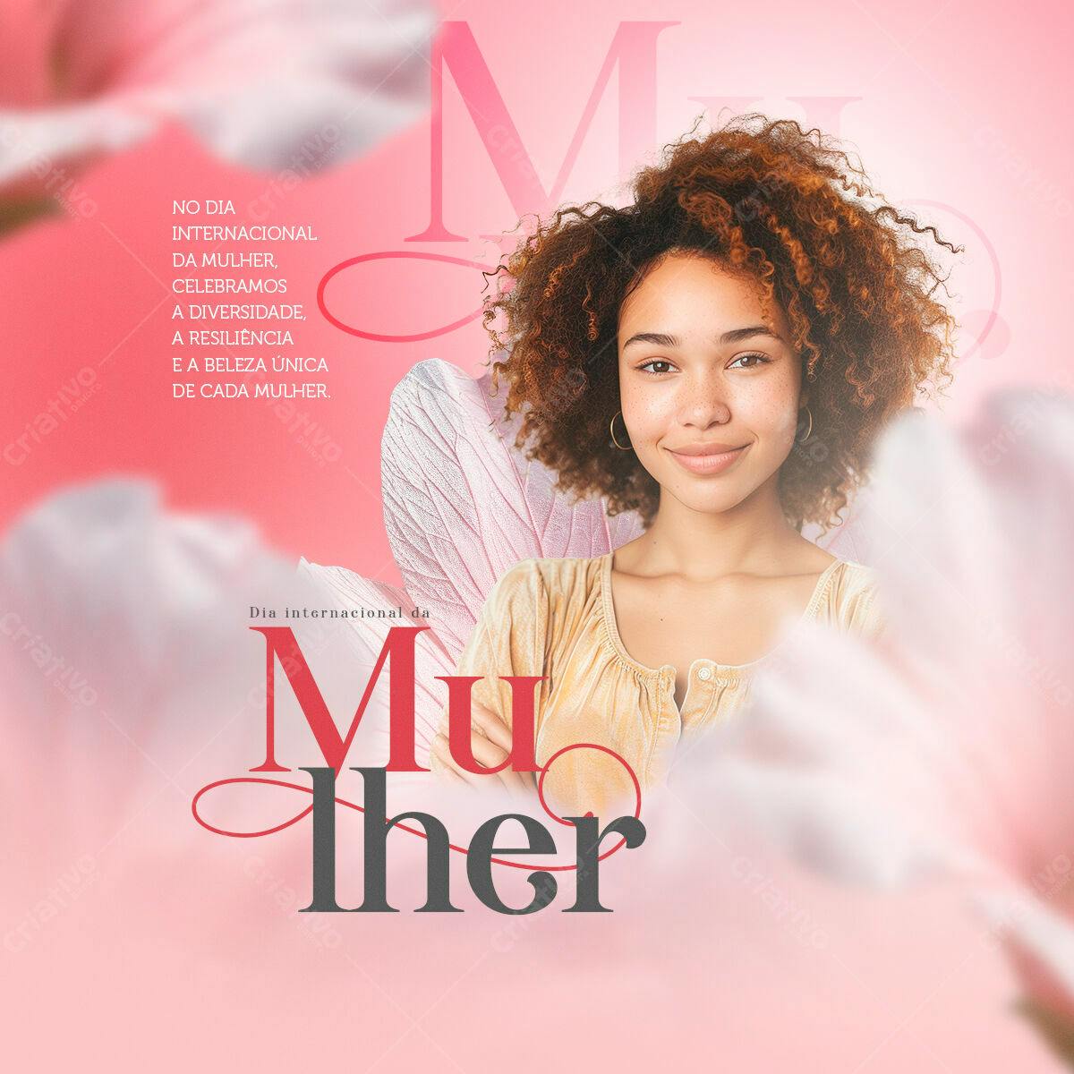 Flyer Dia Internacional da Mulher PSD Editável