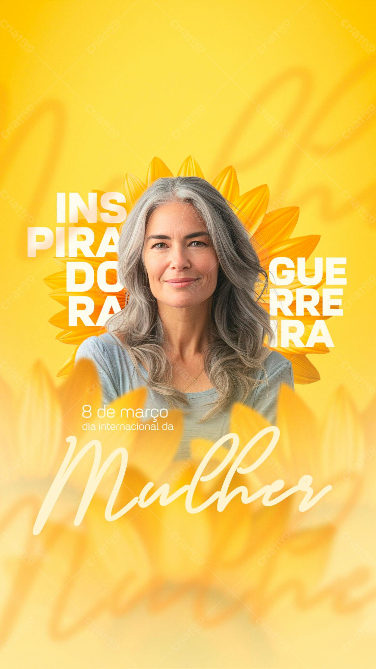 Flyer Dia Internacional da Mulher PSD Editável