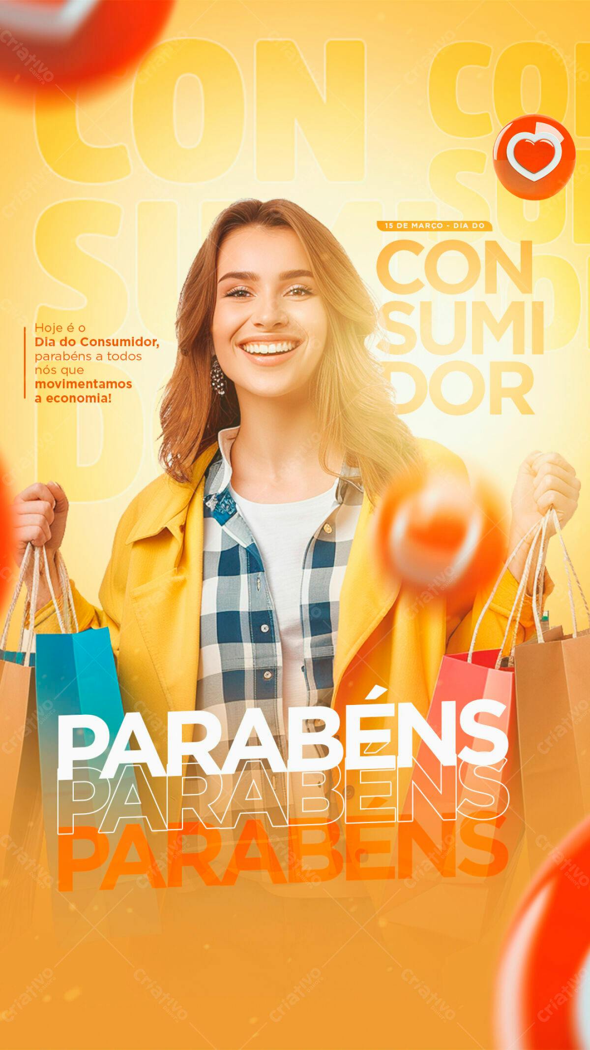 Flyer Dia do Consumidor PSD Editável