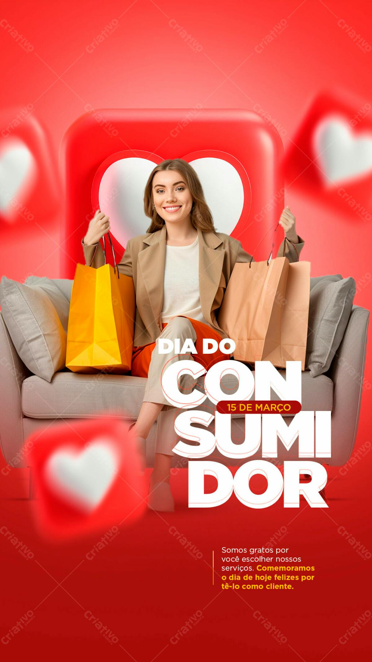 Flyer Dia do Consumidor PSD Editável