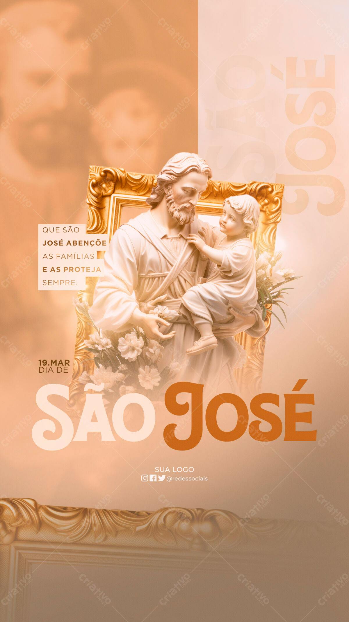 Flyer Dia de São José PSD Editável