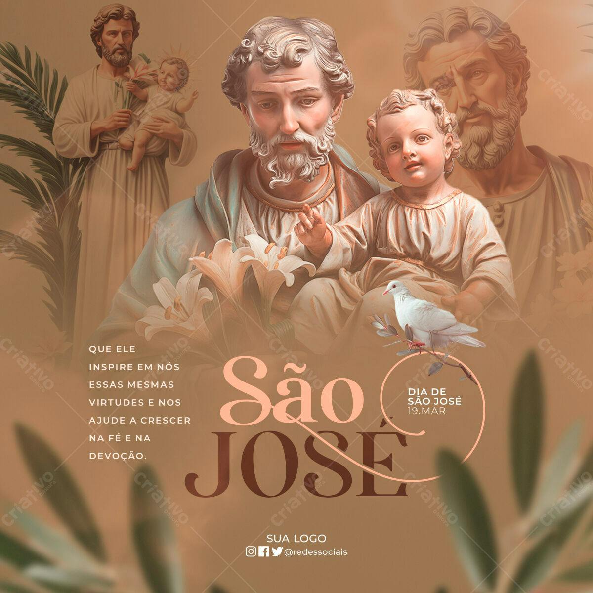 Flyer Dia de São José PSD Editável