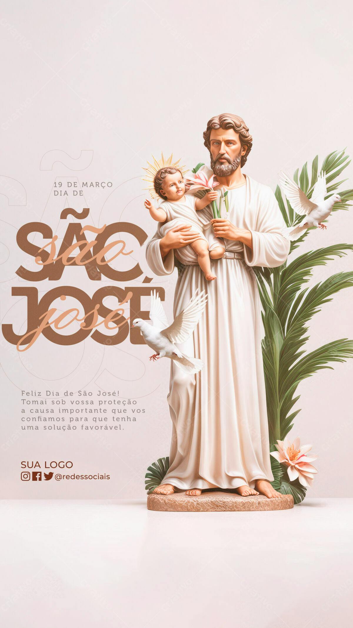 Flyer Dia de São José PSD Editável
