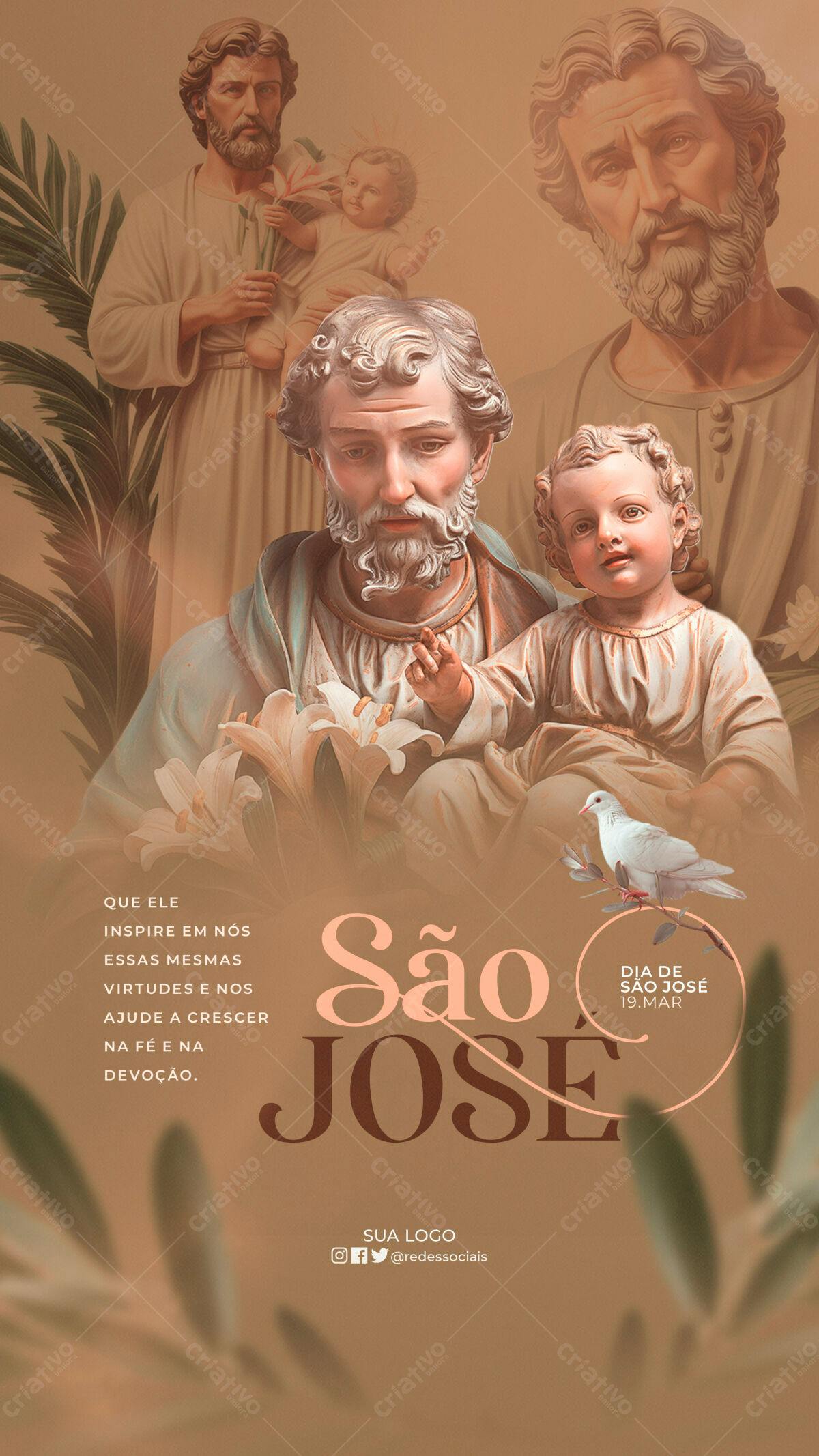 Flyer Dia de São José PSD Editável