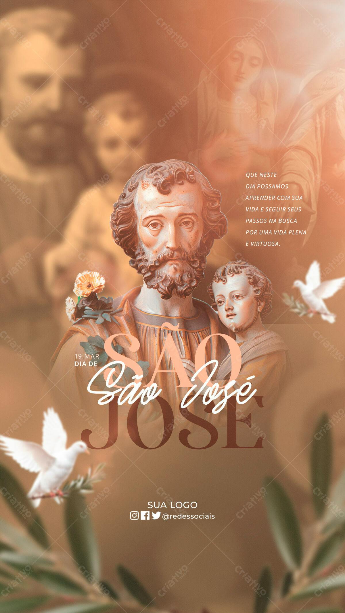 Flyer Dia de São José PSD Editável