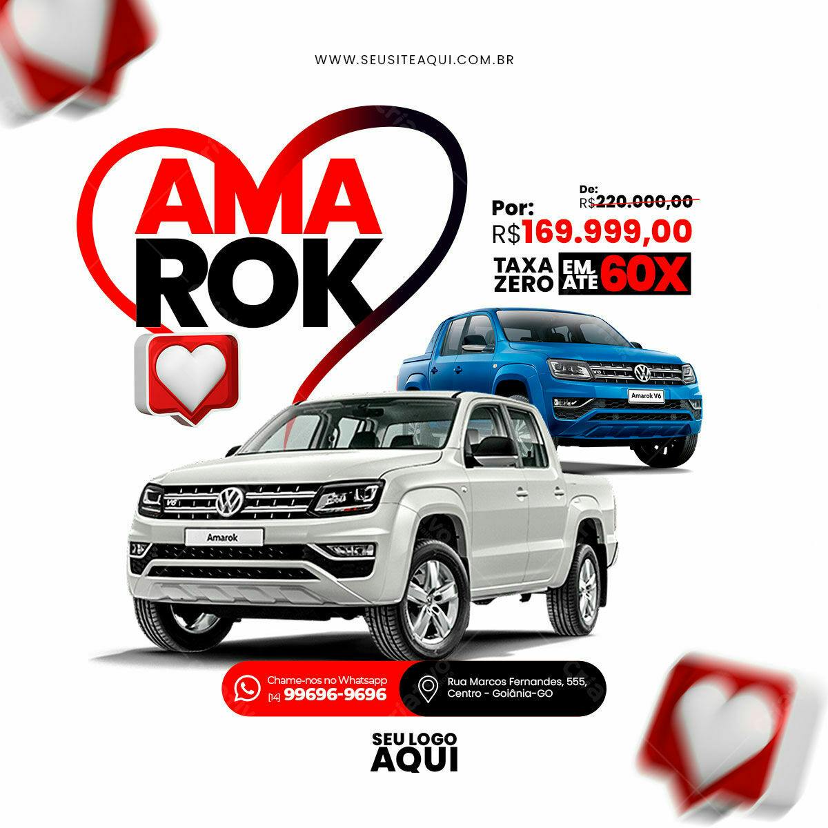 Flyer Promoção Amarok PSD Editável