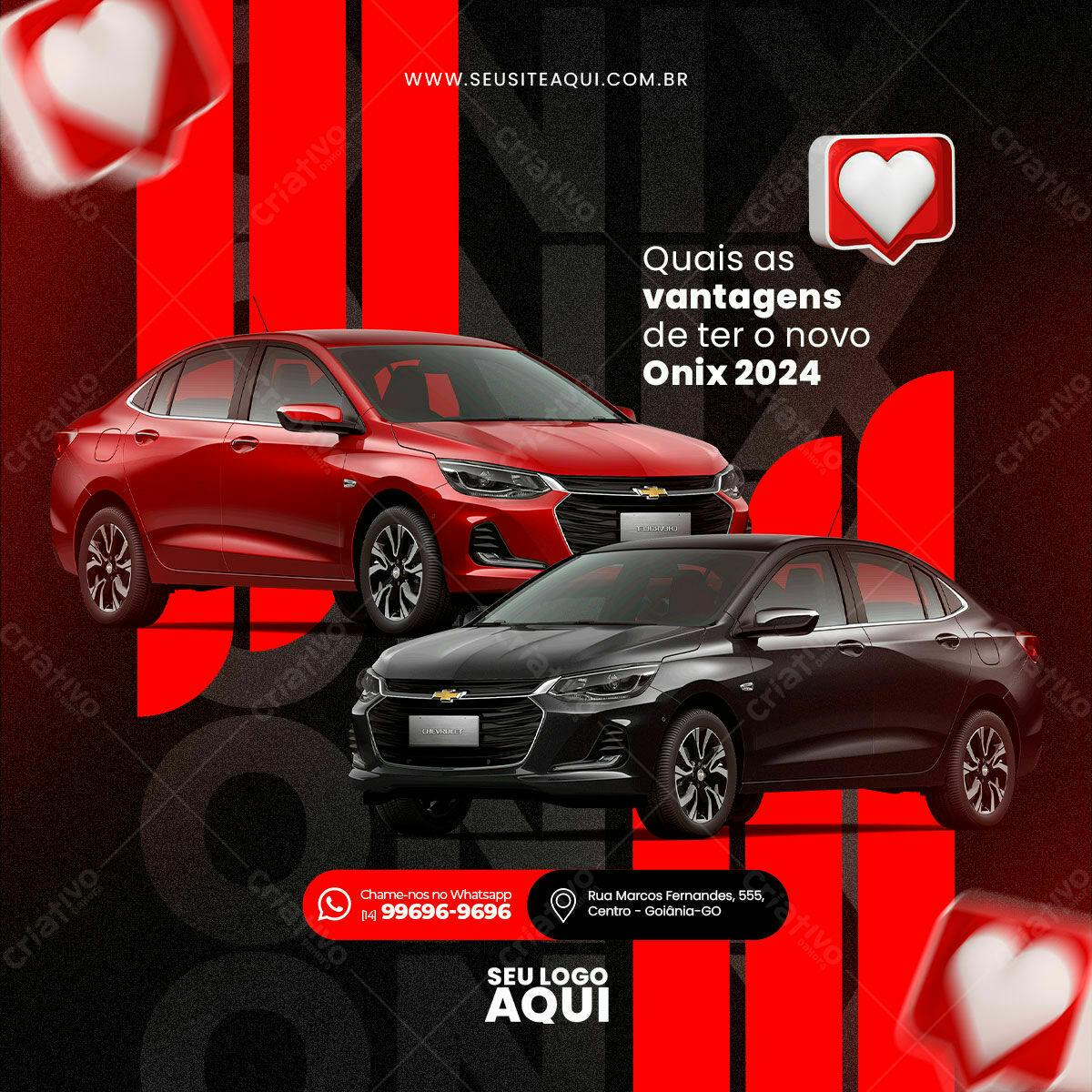 Postagem Instagram Onix 2024 PSD Editável