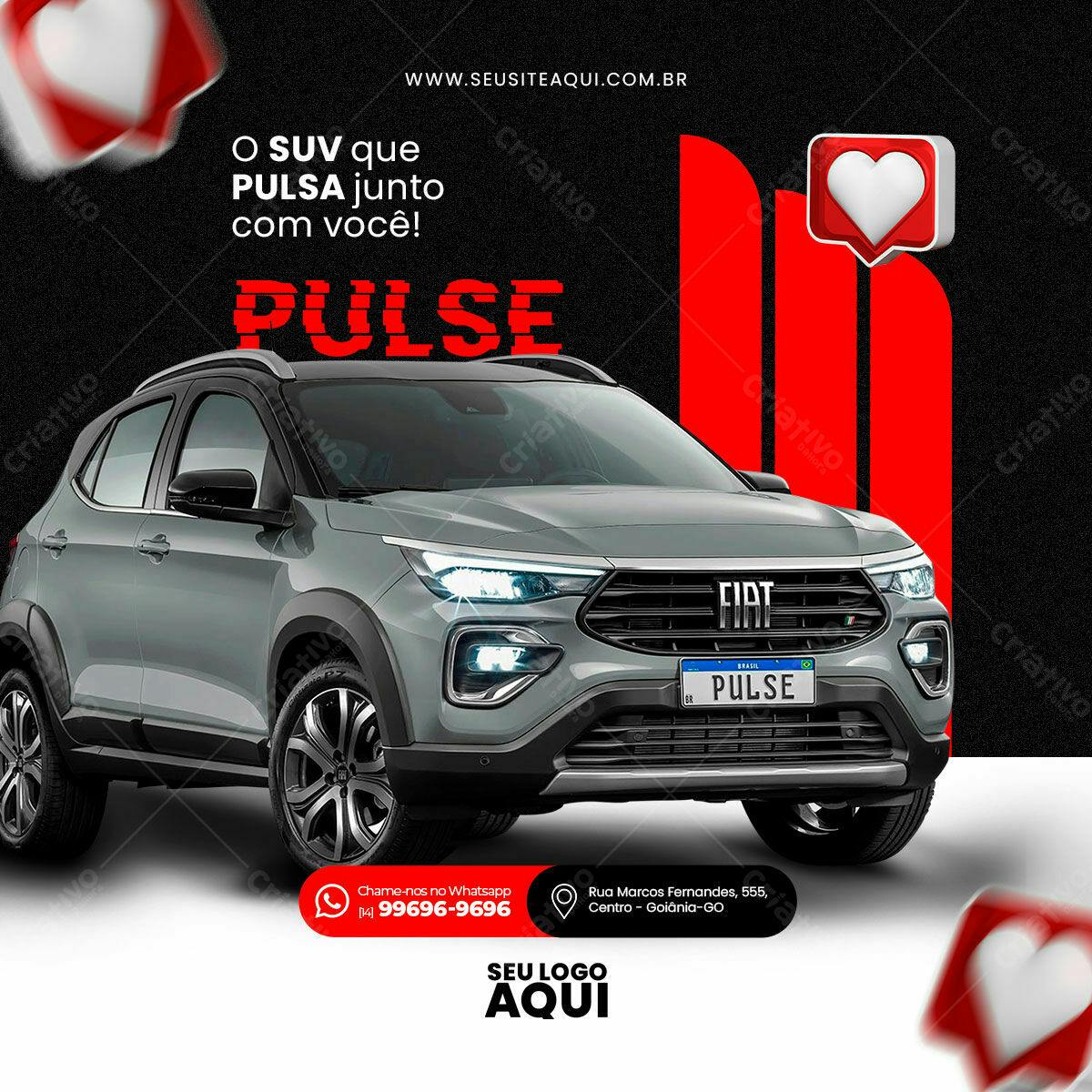 Anúncio Fiat Pulse SUV PSD Editável