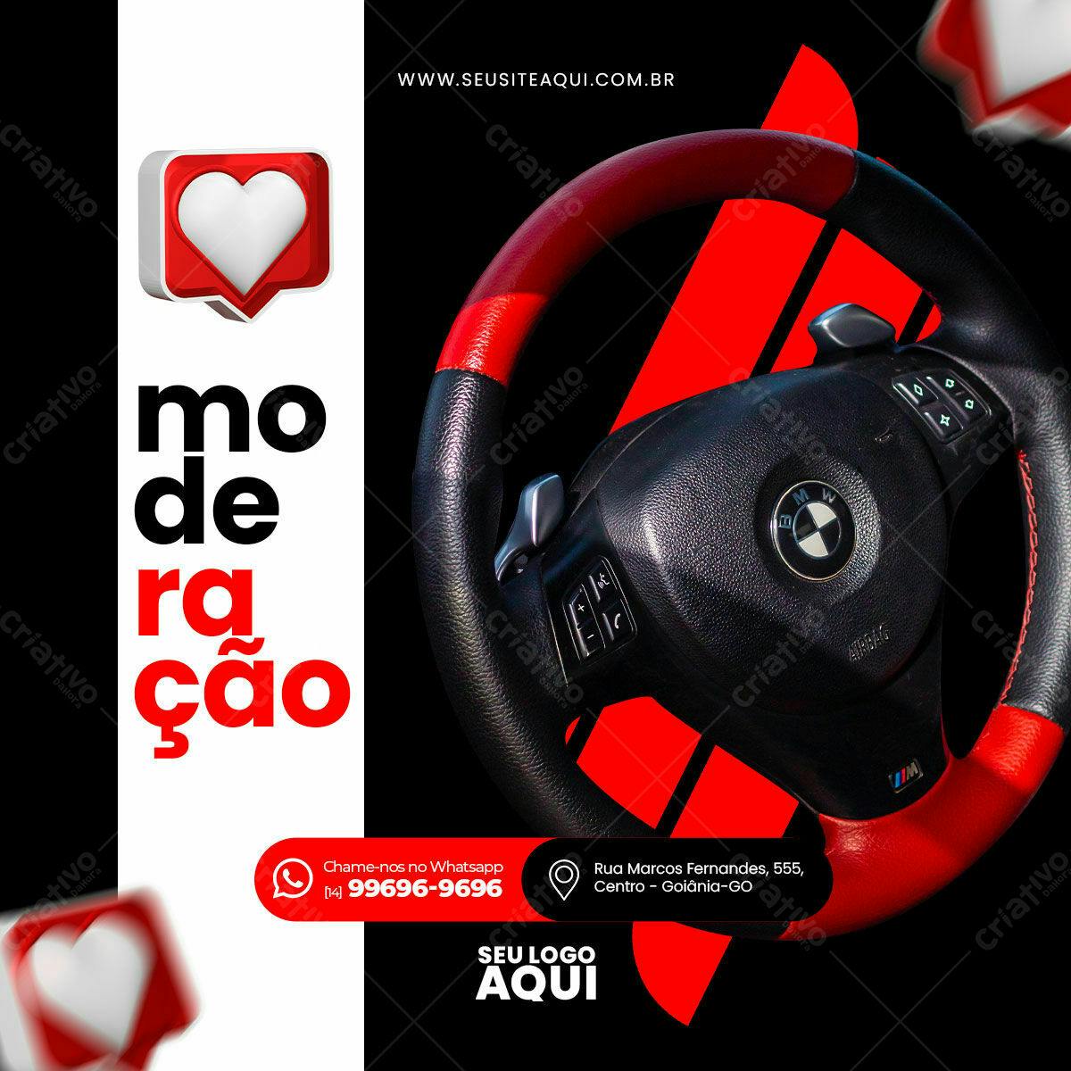 Postagem Instagram Moda de Carro PSD Editável