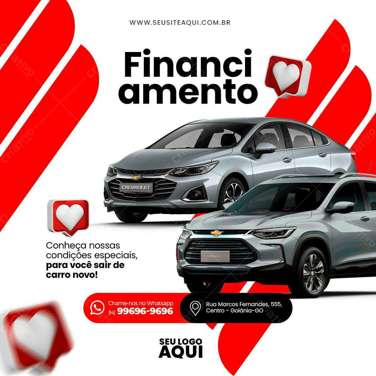 Flyer Financiamento de Carro PSD Editável