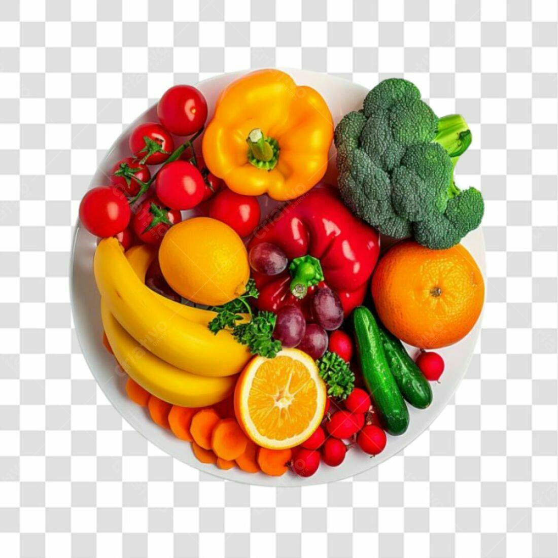 Imagem Frutas e Legumes PNG com fundo transparente