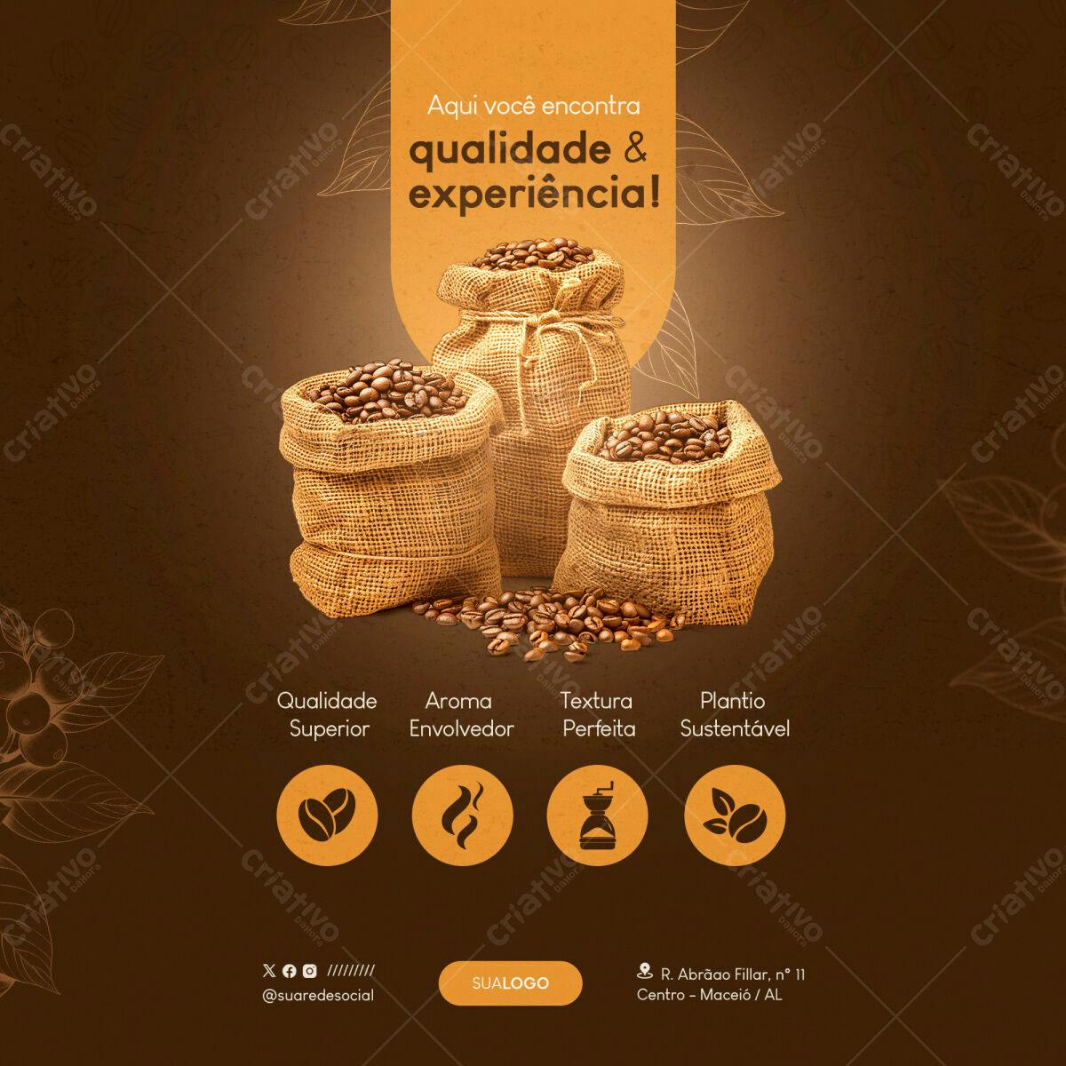 Banner para Café PSD Editável