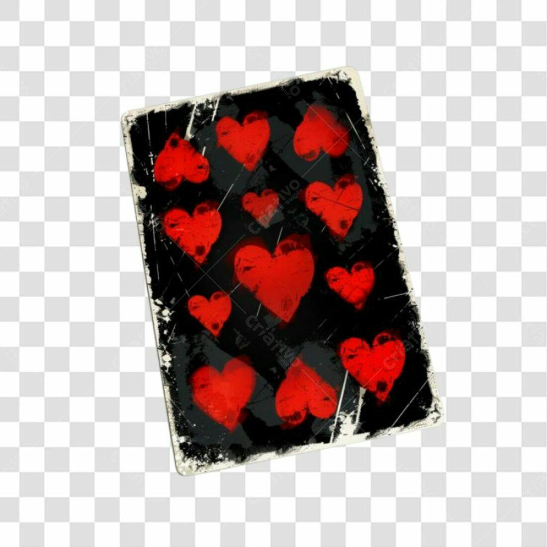 Icone de corações vermelhos PNG com fundo transparente