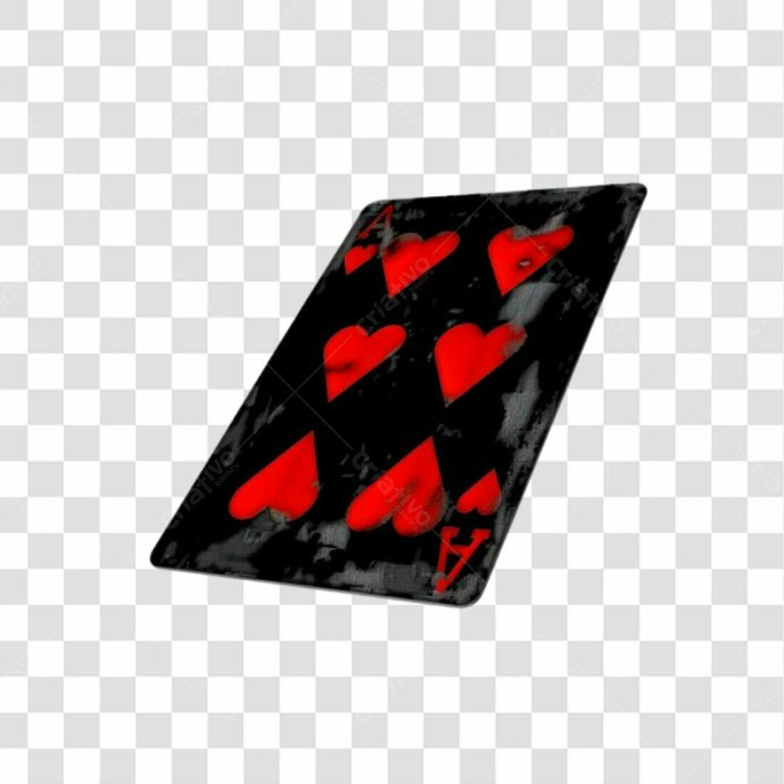Icone Ás de Copas estilo grunge PNG com fundo transparente