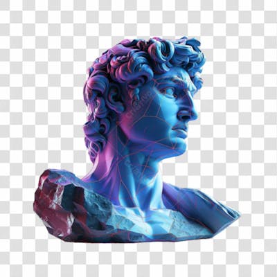 Estátua Digital 3D Png Transparente 