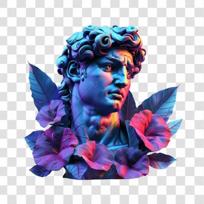 Estátua Digital 3D Png Transparente 