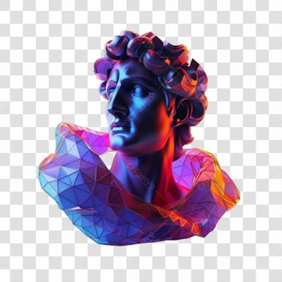 Estátua Digital 3D Png Transparente 