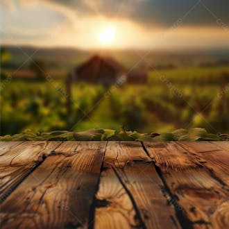 Mesa de madeira | fazenda | campo | background | imagem para composição