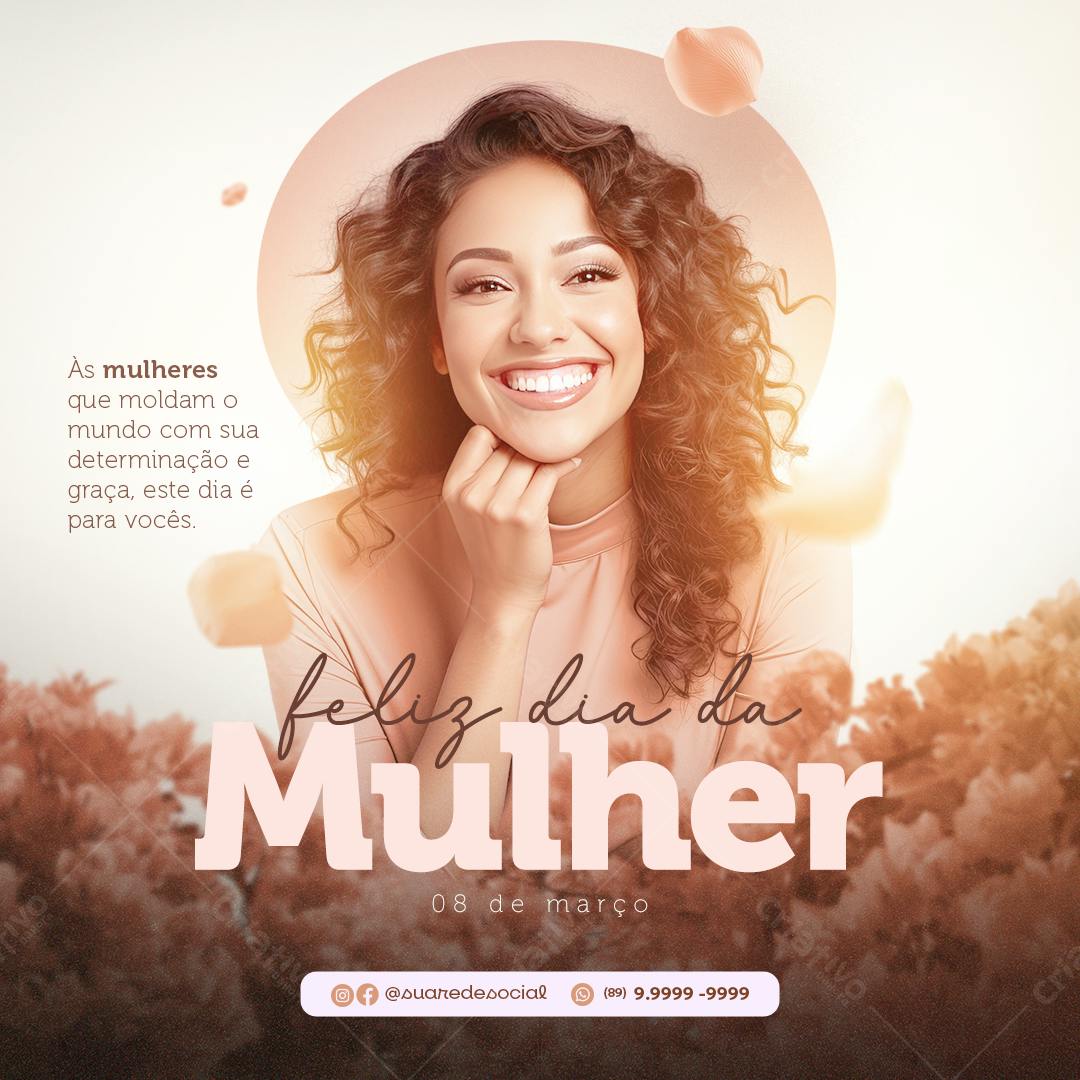Postagem Dia da Mulher PSD Editável