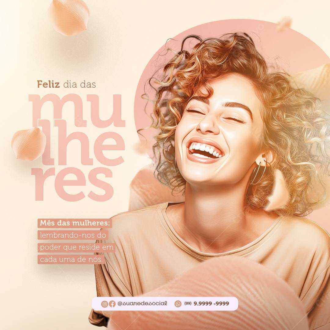 Postagem Dia Internacional da Mulher PSD Editável