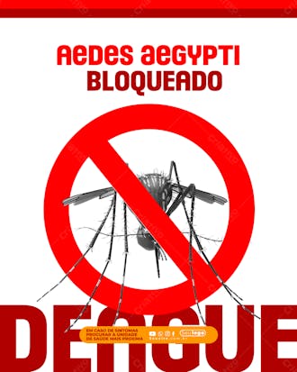 Placa para campanha contra dengue