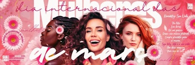Banner Dia Internacional da Mulher PSD Editável