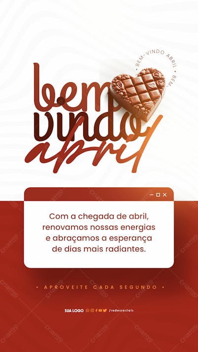 Story   Bem Vindo Abril   Esperança De Dias Mais Radiantes