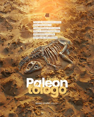 Social media dia do paleontólogo portal para um mundo incrível