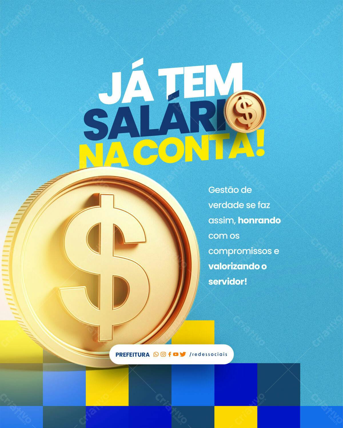 Flyer Dia do Pagamento PSD Editável