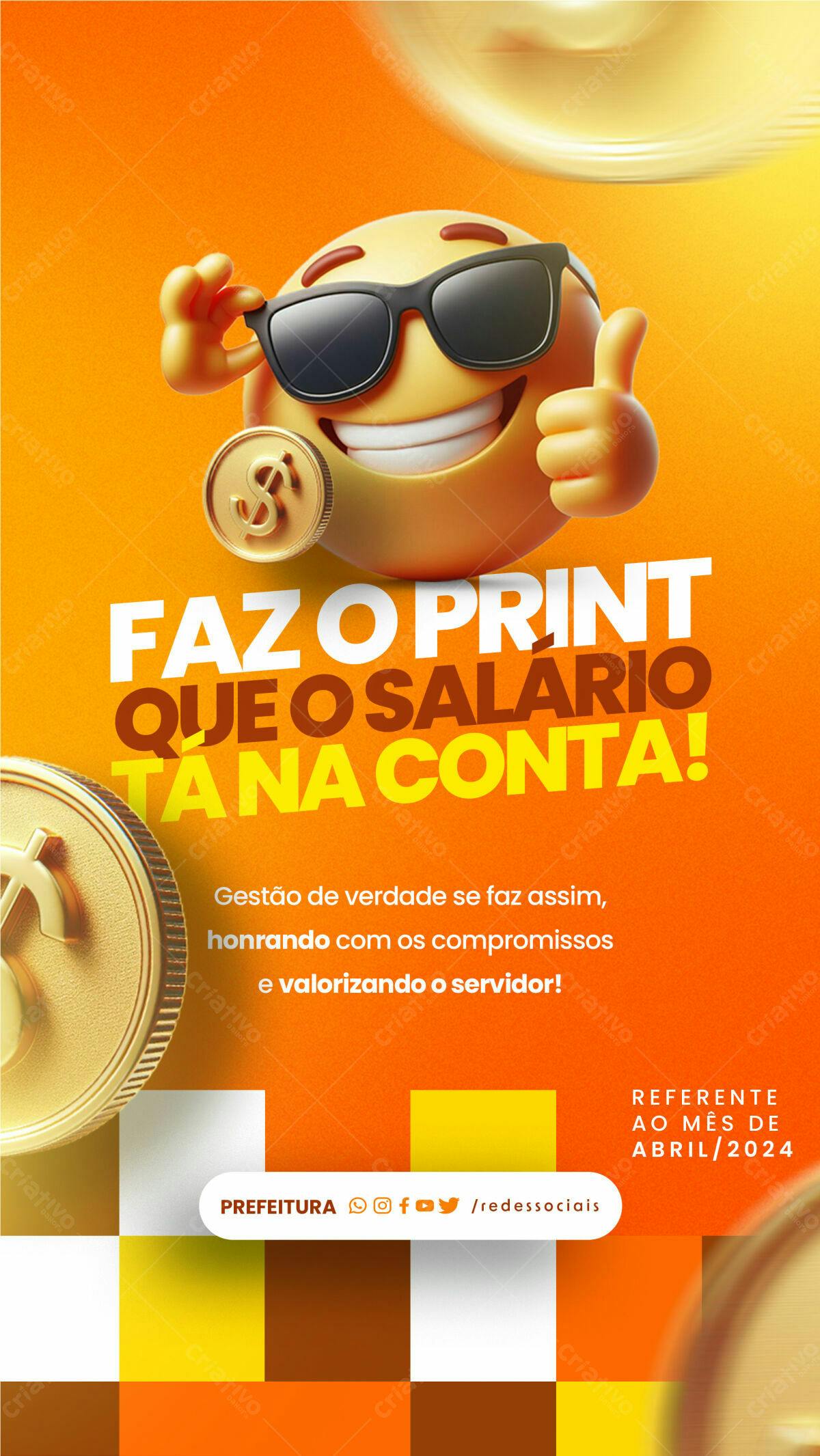 Flyer Financeiro para Prefeitura PSD Editável