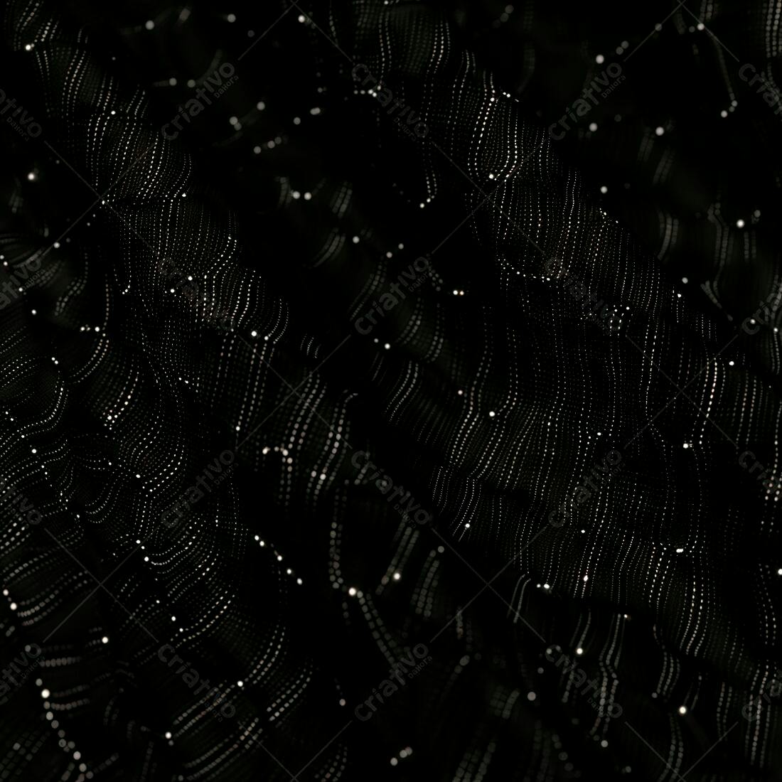 Textura tecido preto com pontos brilhantes para fundo