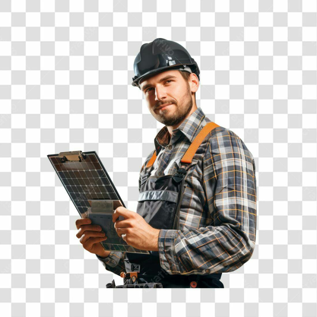 Técnico em Energia Solar PNG com fundo transparente