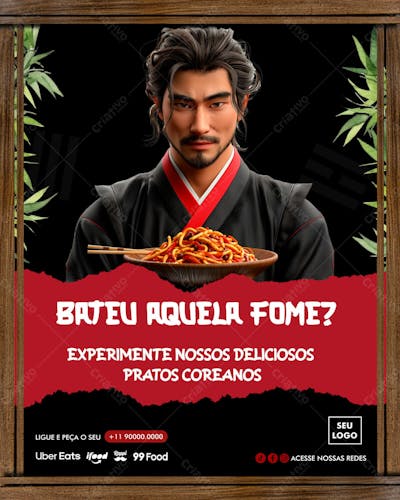 Comida Coreana Psd