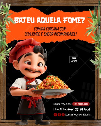 Comida Coreana Psd