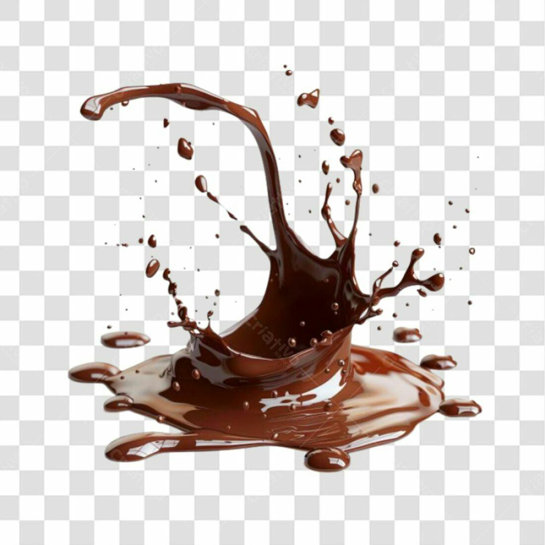 Icone Chocolate Derramamento PNG com fundo transparente