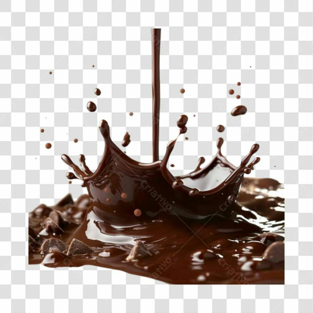 Imagem Chocolate Derretido PNG com fundo transparente