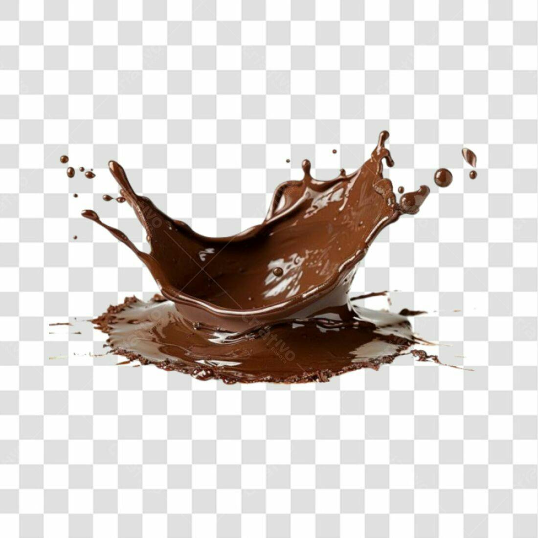 Icone Salpico de Chocolate PNG com fundo transparente