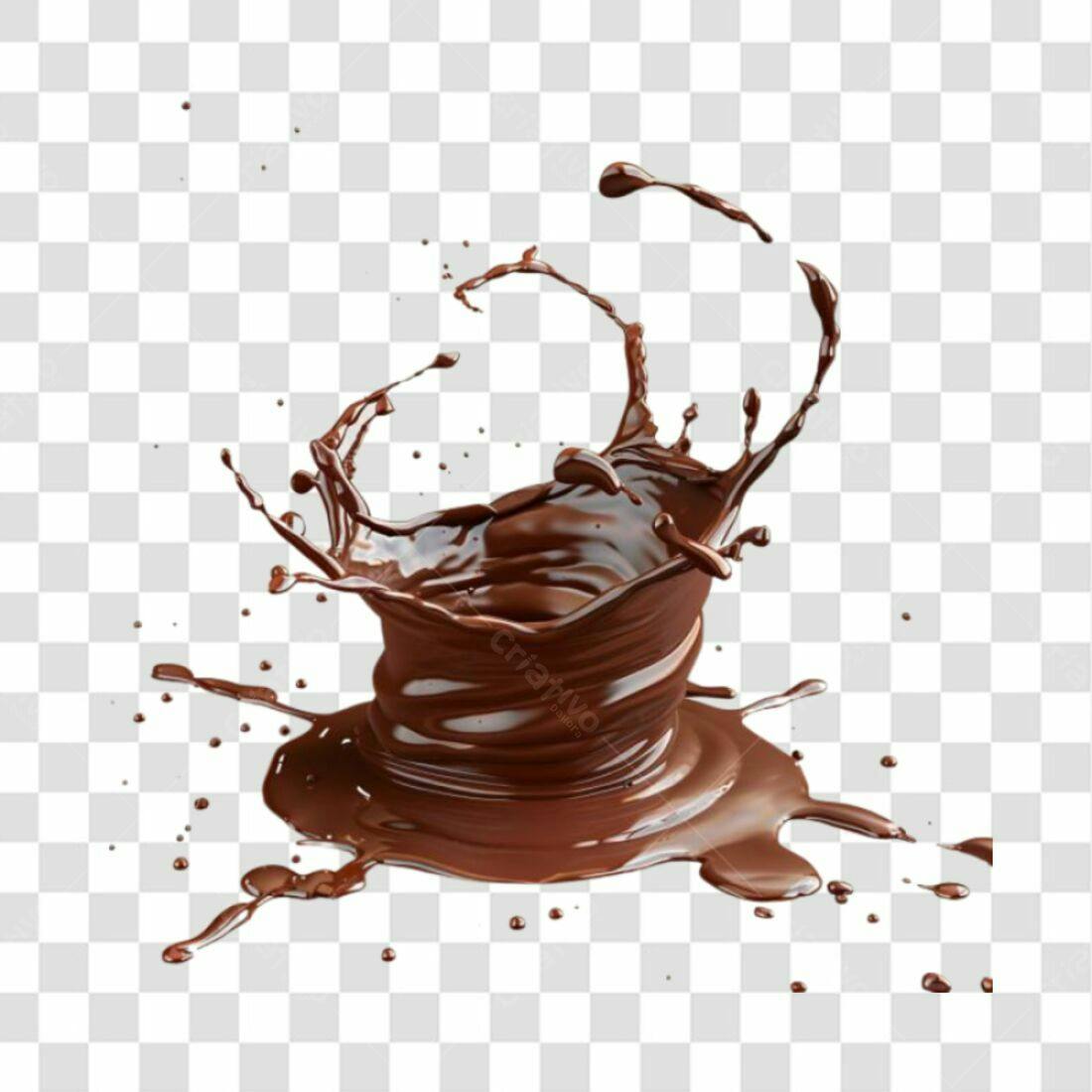 Icone de Chocolate derretido PNG com fundo transparente