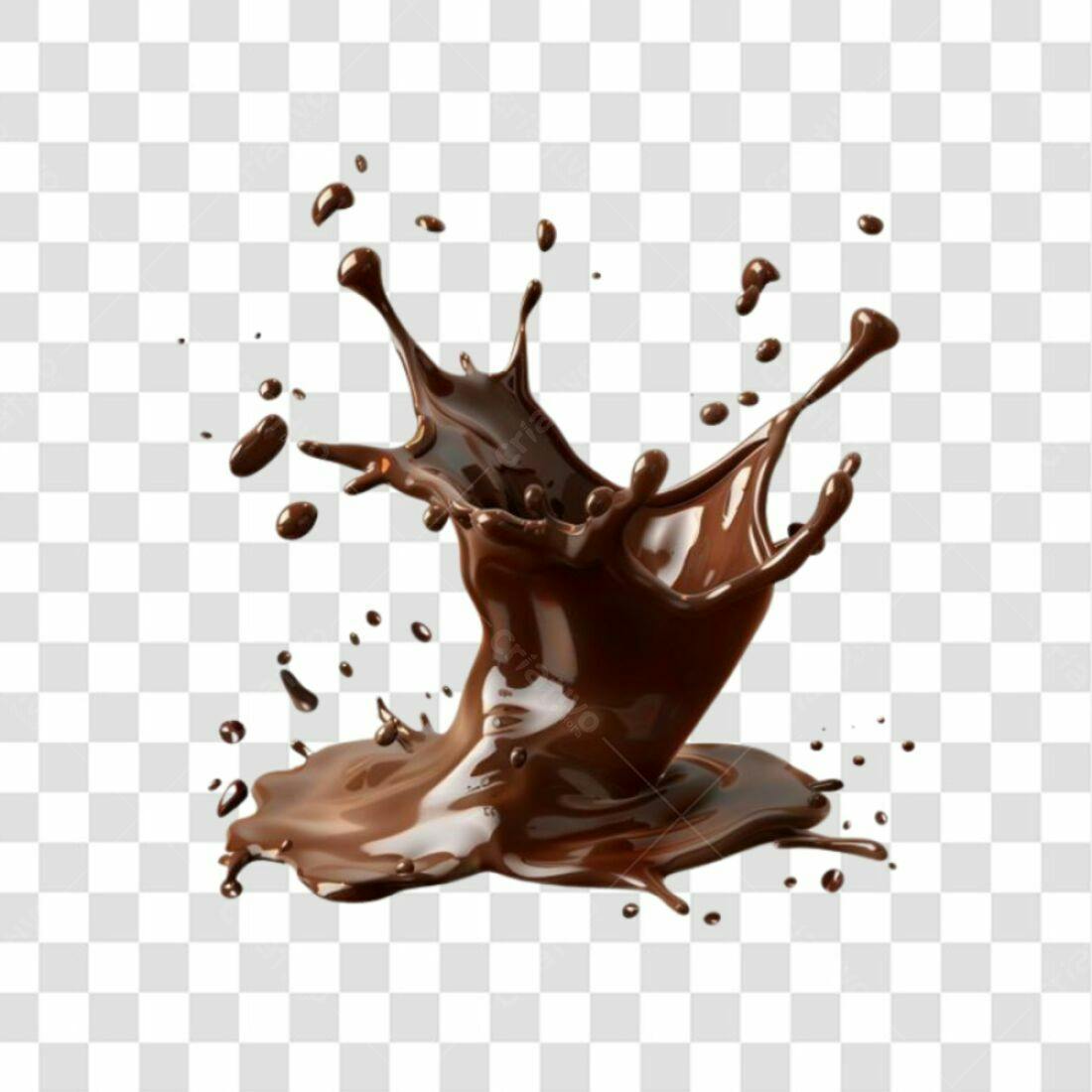 Icone Chocolate derramamento PNG com fundo transparente