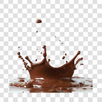 Splash de chocolate png transparente