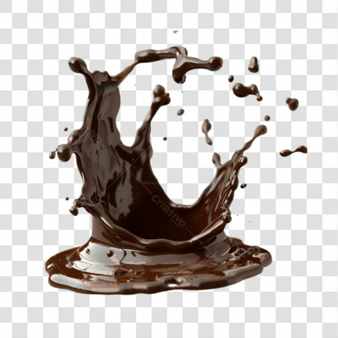Icone Salpico de Chocolate PNG com fundo transparente
