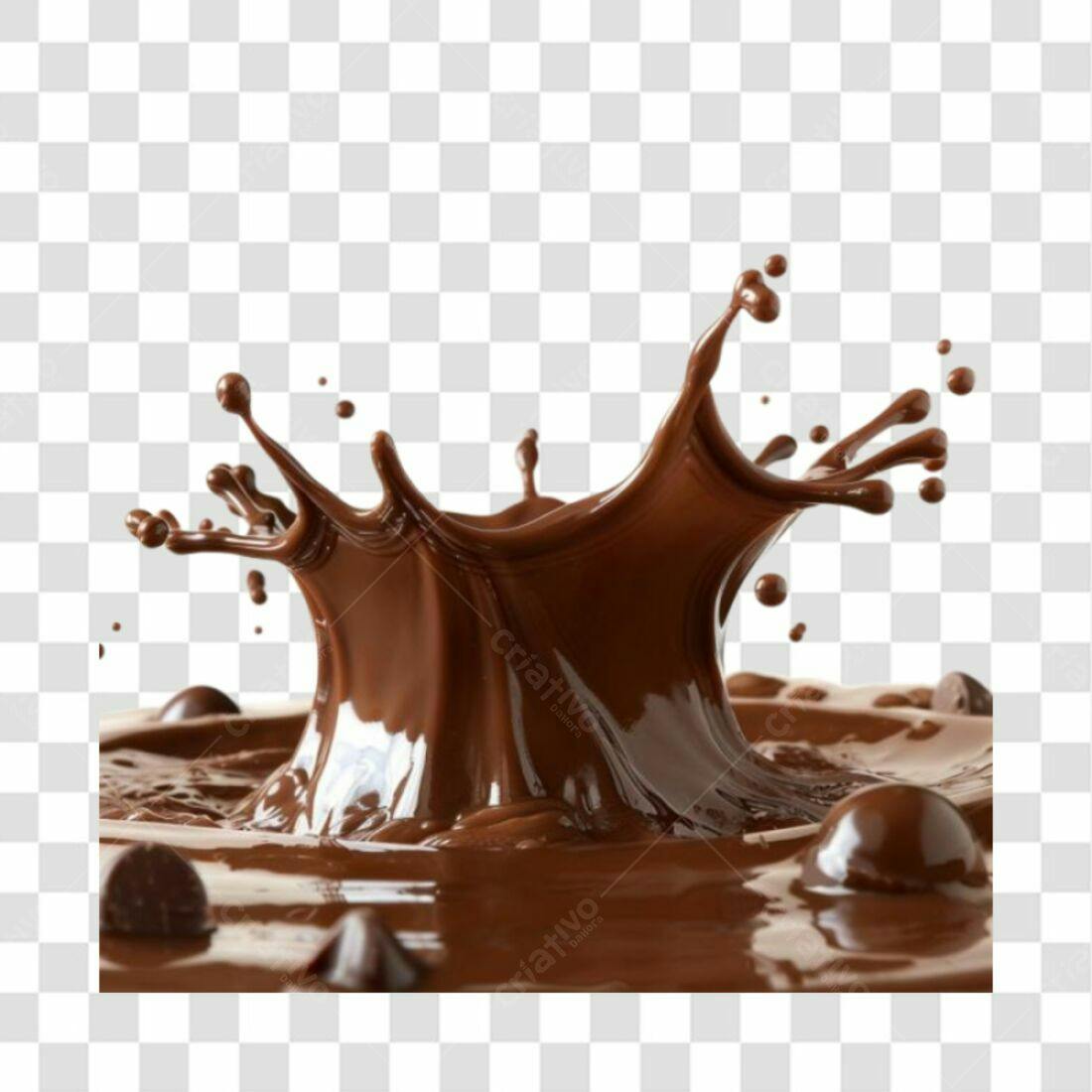 Icone Chocolate derretido PNG com fundo transparente