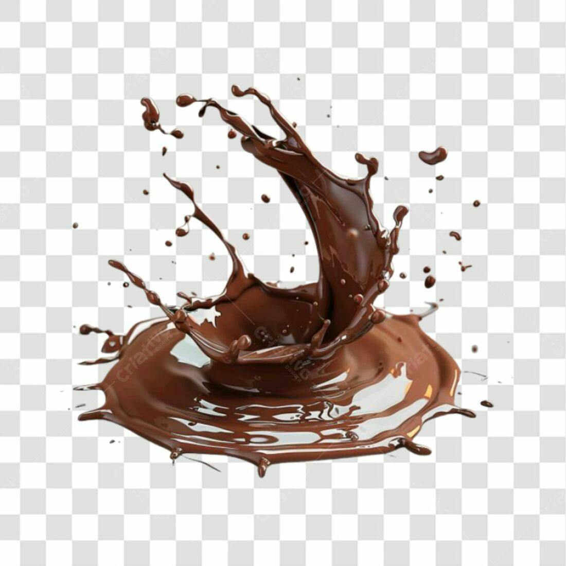 Icone de Chocolate derretido PNG com fundo transparente