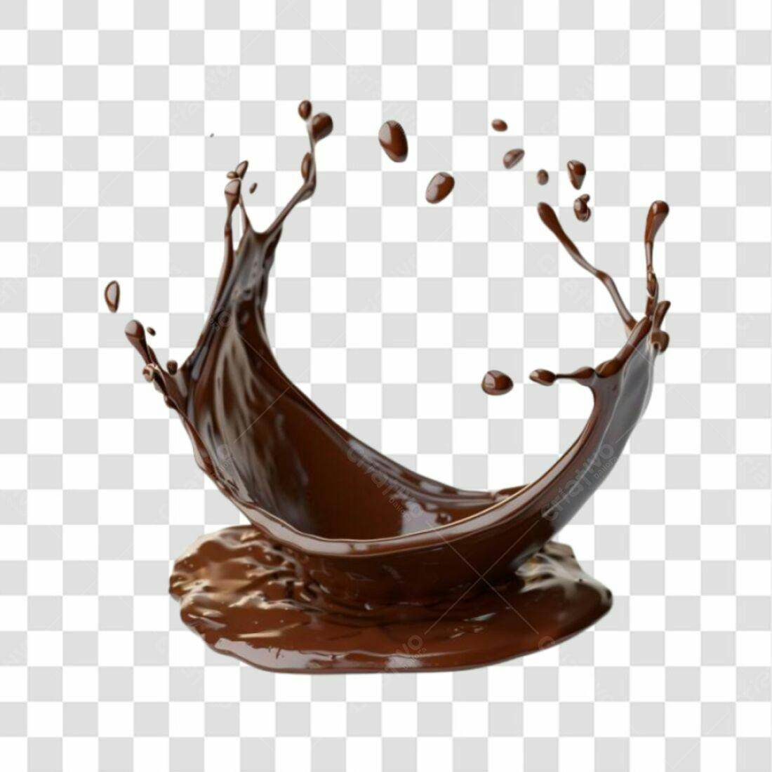 Icone Salpico de Chocolate PNG com fundo transparente