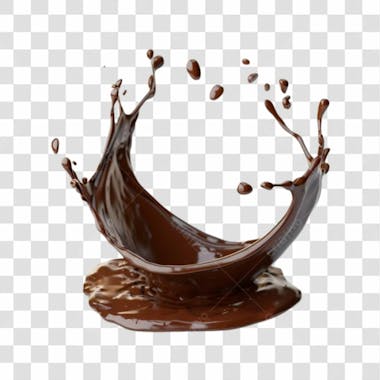 Splash de chocolate png transparente