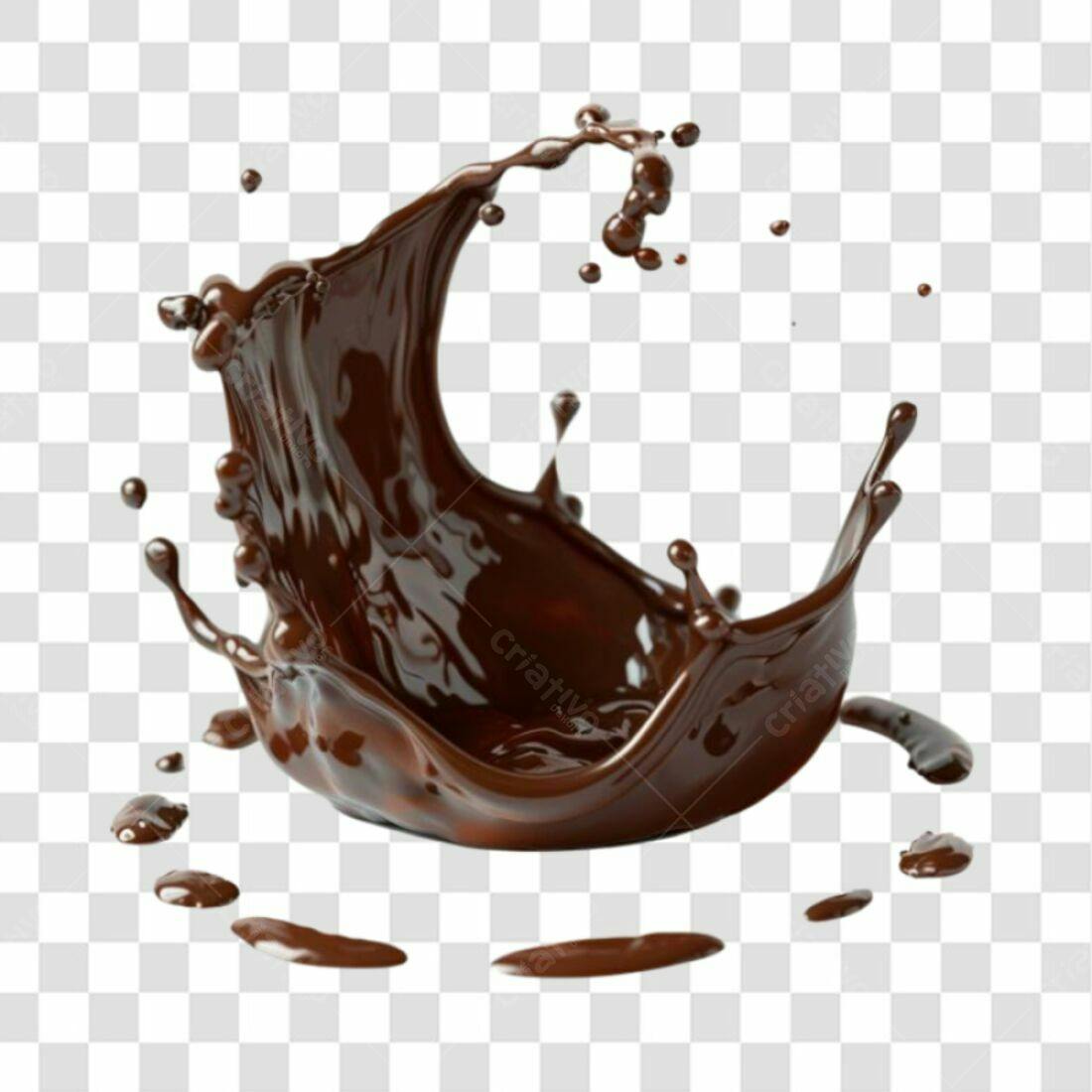 Icone Chocolate derramamento PNG com fundo transparente